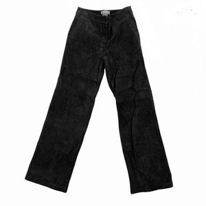 Gorgeous Vintage Ladies’ Y2K Spiegel Genuine Black Suede Pants sz 10